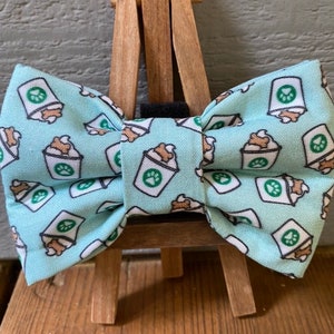 Pup Cup Dog Bow Tie, novelty dog bow ties, cute dog bow ties, pet bow ties