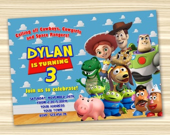 toy story invitation etsy