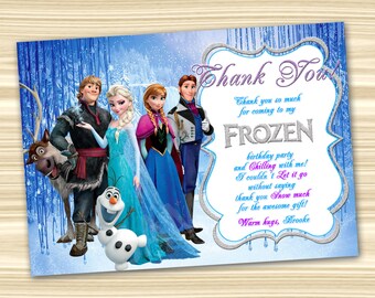 Frozen birthday card | Etsy