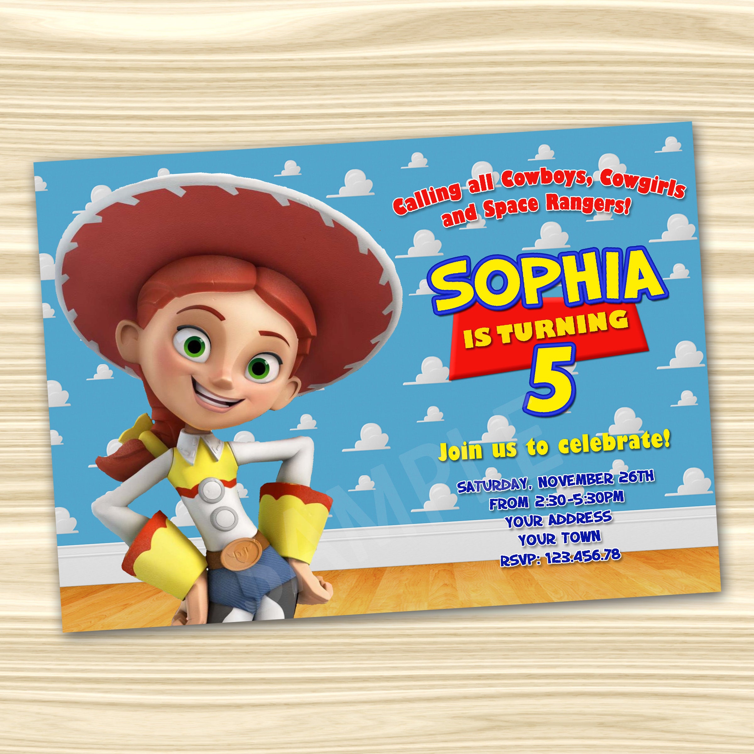 Toy Story Invitation. Toy Story Party Invitation. Diy Toy Etsy