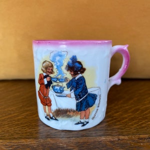Vintage Buster Brown and Mary Jane Demitasse Tea or Coffee Cup Three Crown China Germany