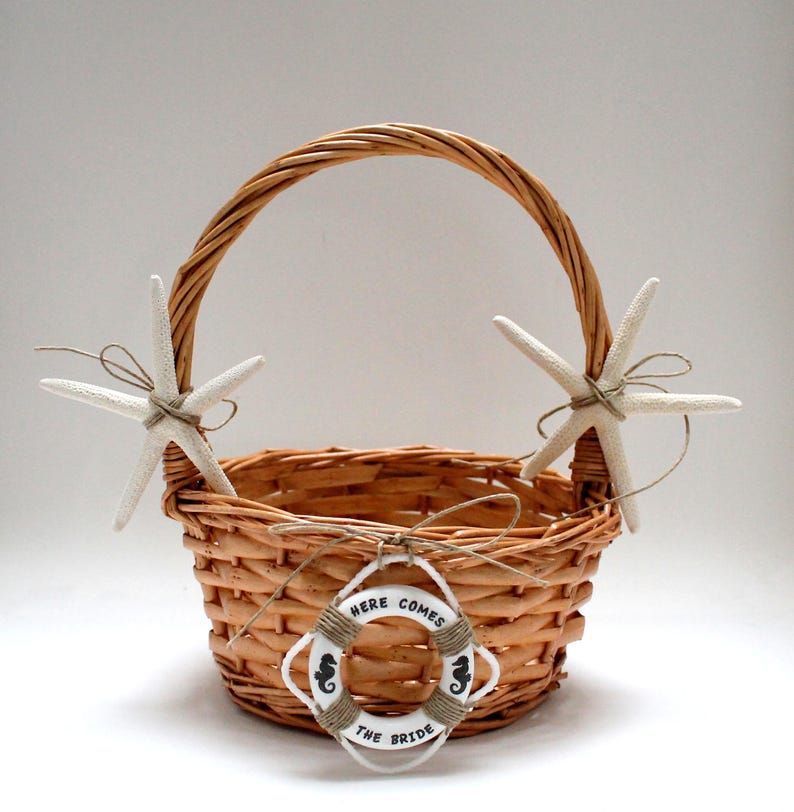 beach flower girl basket