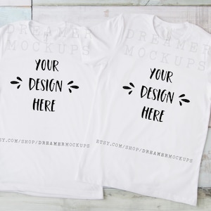 Couple Shirt Mockup, Bella Canvas 3001 Mockup, Matching Shirt Mockup, Styled Stock, Couples Mockup, 3001 Mockup, Beach Mockup
