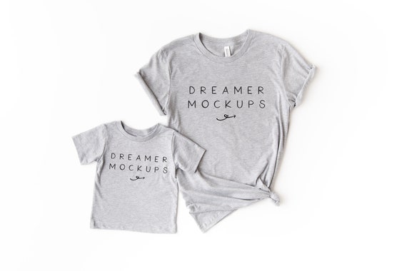 Mommy And Me Mockup Family Mock Up Bella Canvas 3001 Mockup Etsy