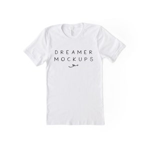 Bella Canvas 3001 Mockup, Bella Canvas White Mockup, Styled Stock, 3001 Mockup, Bella + Canvas Mockup, Unisex Mockup, White Shirt Mockup