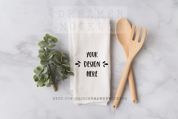 Flour Sack Mockup Kitchen Towel Mock Up Tea Towel Mockup Etsy