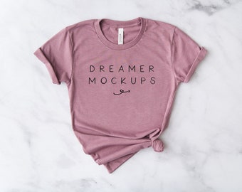 Bella Canvas 3001 Mockup, Bella Canvas Heather Orchid Mockup, Styled Stock, 3001 Mockup, Bella + Canvas Mockup, Fall Mockup, Shirt Mockup