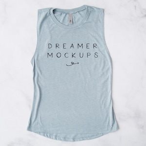 Next Level 5013 Mockup, Tank Mockup, Next Level Stonewash Denim, Summer Mockup, Next Level Mock Up, 5013 Mock Up, Festival Mockup, Flatlay