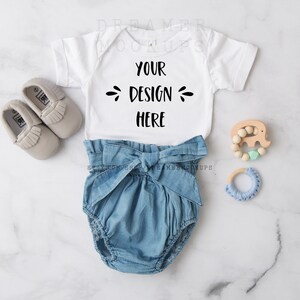 Bella Canvas 100B Mockup, Bodysuit Mockup, Baby Mockup, Styled Stock, Flat Lay Mockup, 100B Mockup, Bella Canvas Mockup, Toddler Mockup