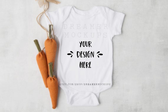 Rabbit Skins 4400 Mockup Easter Baby Shirt Mockup Svg Etsy