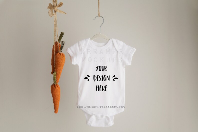 Rabbit Skins 4400 Mockup Easter Baby Shirt Mockup Svg Etsy