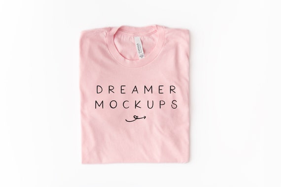 Download Bella Canvas Pink 3001 Mock Up
