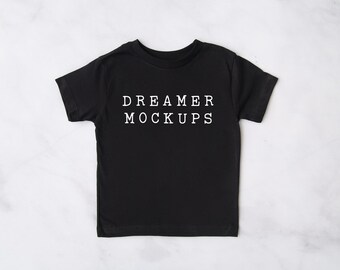 Camiseta para niños Mockup, Mockup camisa para niños, mock up para niños, mockup camisa negra, Bella Canvas 3001T Mockup, Bella Canvas Kids Mockup, 3001T Mockup