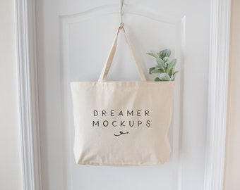 Tote Mockup, Canvas Tote Mock Up, Jumbo OAD108, Blank Tote Bag Mockup, Tote Bag Mockup, Natural Tote Mockup, Tote Bag Styled Stock Photo