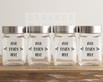 Label Mockup, Pantry Mockup, Jar Mockup, Label Mock Up, Kitchen Mockup, Mockup for Labels, Styled Stock, Label Styled Stock Photo
