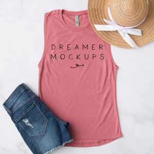 Next Level 5013 Mockup, Tank Mockup, Next Level Smoked Paprika, Summer Mockup, Next Level Mock Up, 5013 Mock Up, Festival Mockup, Flatlay