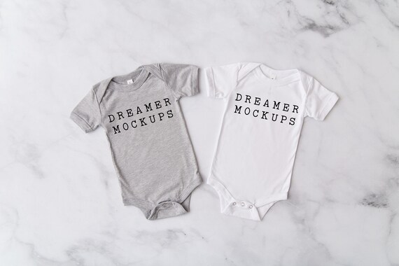 Bella Canvas 100b Mockup Bodysuit Mockup Baby Mockup Styled Etsy