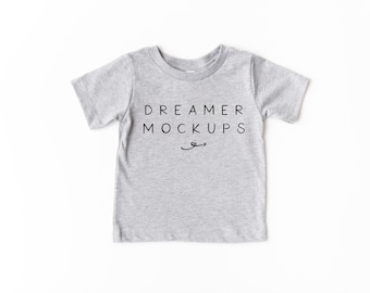 Kids Shirt Mockup, Toddler Shirt Mockup, Kids Mock Up, Gray Shirt Mockup, Bella Canvas 3001T Mockup, Bella Canvas Kids Mockup, 3001T Mockup