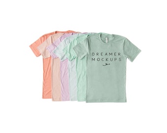 Bella Canvas Heather Prism Colors Mockup, Bella Canvas 3001 Mockup, 3001 Mock Up, Bella Canvas Mockup, Prism Mockup, Heather Prism Mockup