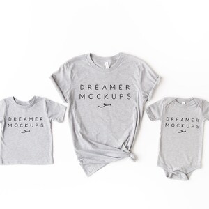 Mommy and Me Mockup, Family Mock Up, Bella Canvas 3001 Mockup, Bella Canvas 100B Mockup, 3001 Mockup, Toddler Shirt Mock Up, Group Mockup