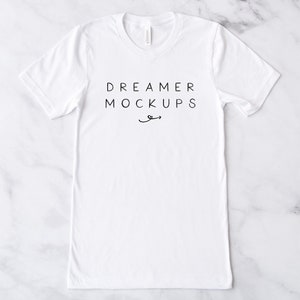Bella Canvas 3001 Mockup, Bella Canvas White Mockup, Styled Stock, 3001 Mockup, Bella + Canvas Mockup, Unisex Mockup, White Shirt Mockup