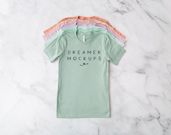 Bella Canvas Heather Prism Colors Mockup, Bella Canvas 3001 Mockup, 3001 Mock Up, Bella Canvas Mockup, Prism Mockup, Heather Prism Mockup