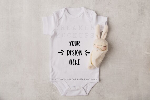Download Baby Shirt Mockup White Baby Bodysuit Mockup Svg Mockup Etsy