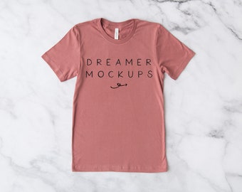Bella Canvas 3001 Mockup, Bella Canvas Mauve Mockup, Styled Stock, 3001 Mockup, Bella + Canvas Mockup, Bella Canvas Mauve Mock Up Shirt