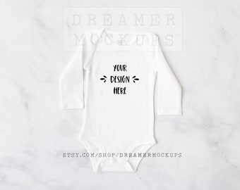Carter's Mockup, Bodysuit Mockup, Baby Mockup, Baby Styled Stock, Baby Shirt Mockup, White Bodysuit Mockup, Long Sleeve Bodysuit Mockup