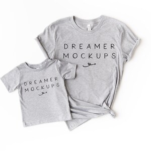 Mommy and Me Mockup, Family Mock Up, Bella Canvas 3001 Mockup, Bella Canvas 100B Mockup, 3001 Mockup, Toddler Shirt Mock Up, Group Mockup