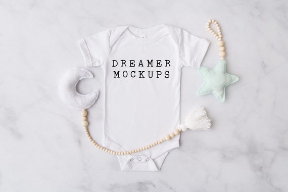 Bella Canvas 100b Mockup Bodysuit Mockup Baby Mockup Styled Etsy