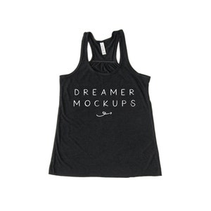 Bella Canvas 8800 Mockup, Heather Black Mockup, Bella Canvas Tank Mockup, Racerback Mock Up, Bella Canvas 8800 Mock Up, Tank Top Mockup