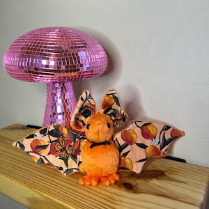 Orange | Butterfly | Bat Plushie | Bat Stuffed Animal | Handmade Stuffed Animal | Plushie | Fruit Plush | Bat | Custom Plush | Fruit Bat |