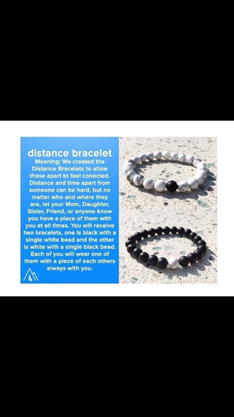 Distance Bracelets complete Set With Meaning Card. Etsy