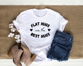 Flat Hugs T-Shirt | Mastectomy, Breast Cancer Awareness