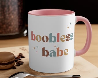 Mastectomy Gift | Breast Cancer Survivor Mug | Breast Cancer Humor Gift | Cute Cancer Survivor Cup | Cancer Survivor Coffee Lover Gift