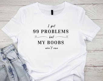 Breast Cancer Mastectomy Shirt | Flattie Shirt | Breast Cancer Survivor Shirt | Funny Cancer Gift | Cancer Humor | Breast Cancer T-shirt