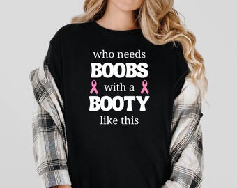 Breast Cancer Shirt | Breast Cancer Survivor Gift | Funny Breast Cancer Shirt | Mastectomy Tshirt | Flattie T-shirt | BRCA Tshirt