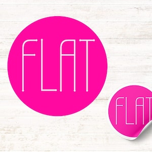 Flat Sticker | Breast Cancer Survivor Gift | Mastectomy Sticker | Flattie Sticker | Laptop Sticker | Flat Aesthetic Closure
