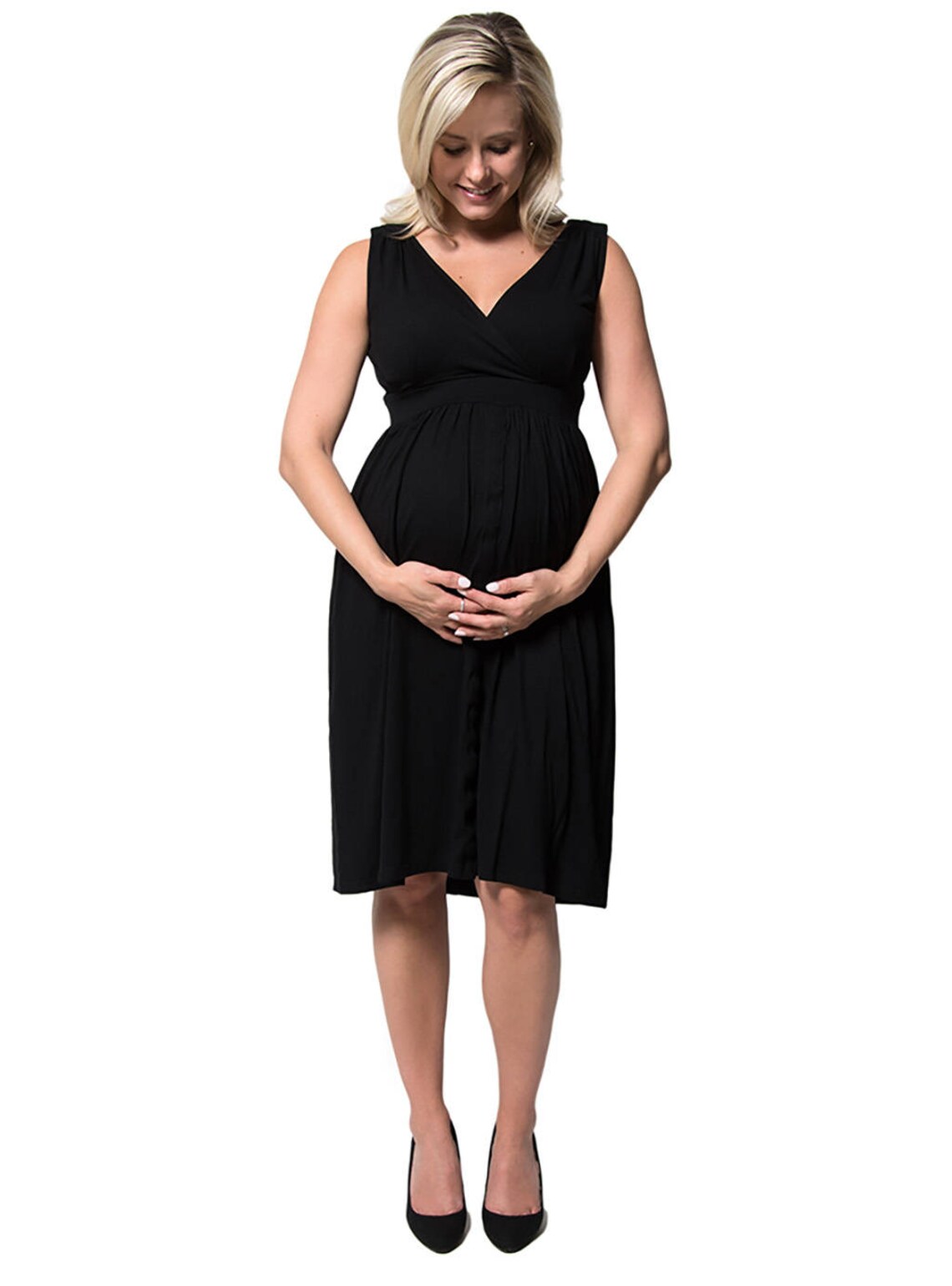 Black labor and delivery gown/ birthing gown/ hospital gown/ Etsy