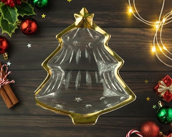 Vintage Studio Nova Bleikristall mit Goldrand Candy Dish