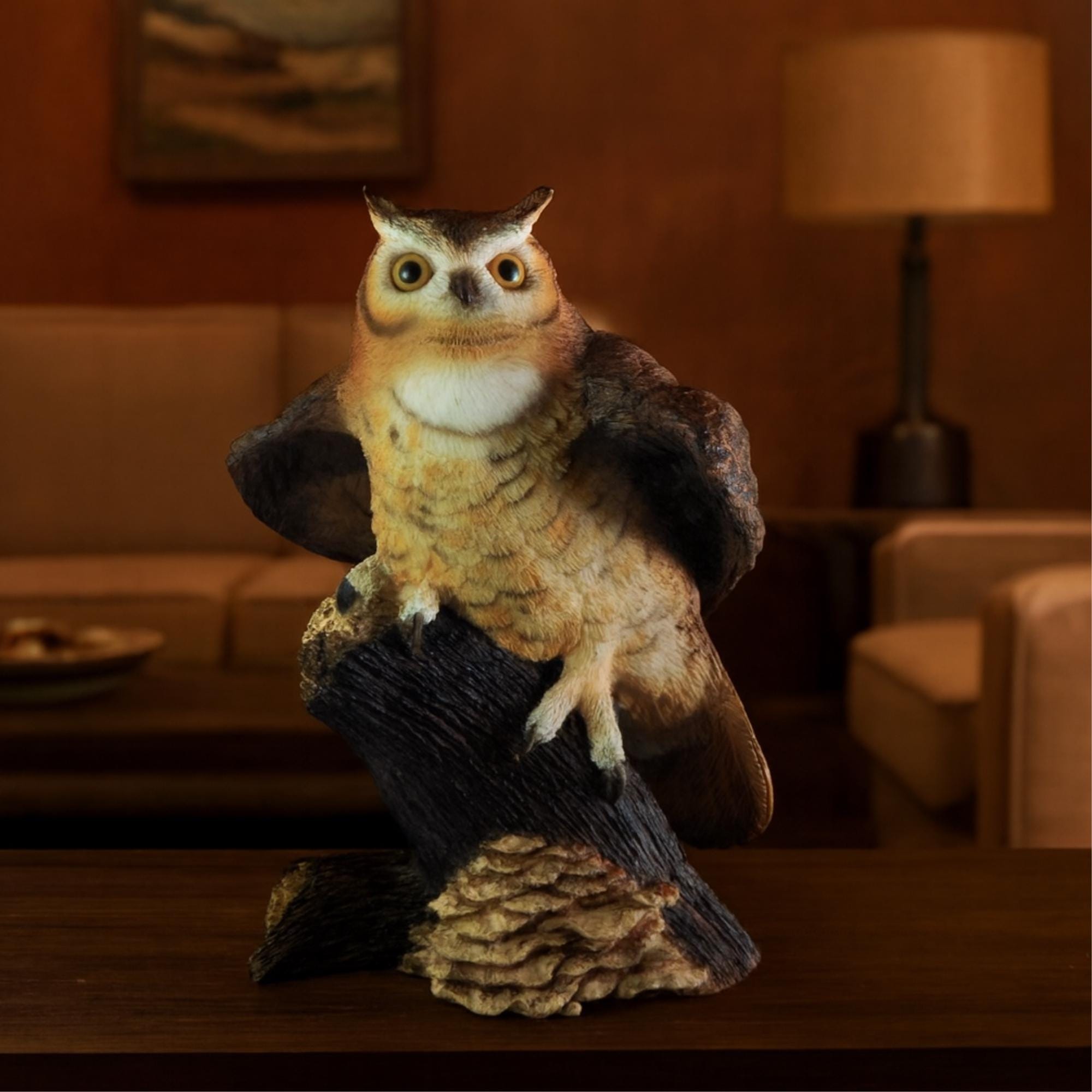 ヴィンテージ樹脂製フクロウの置物、リアルなディテール - Etsy 日本