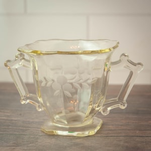 Antique Imperial Glass Hazen Depression Glass sugar bowl