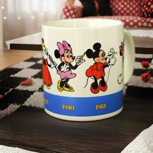 Vintage Walt Disney World Minnie Mouse Evolution Mug