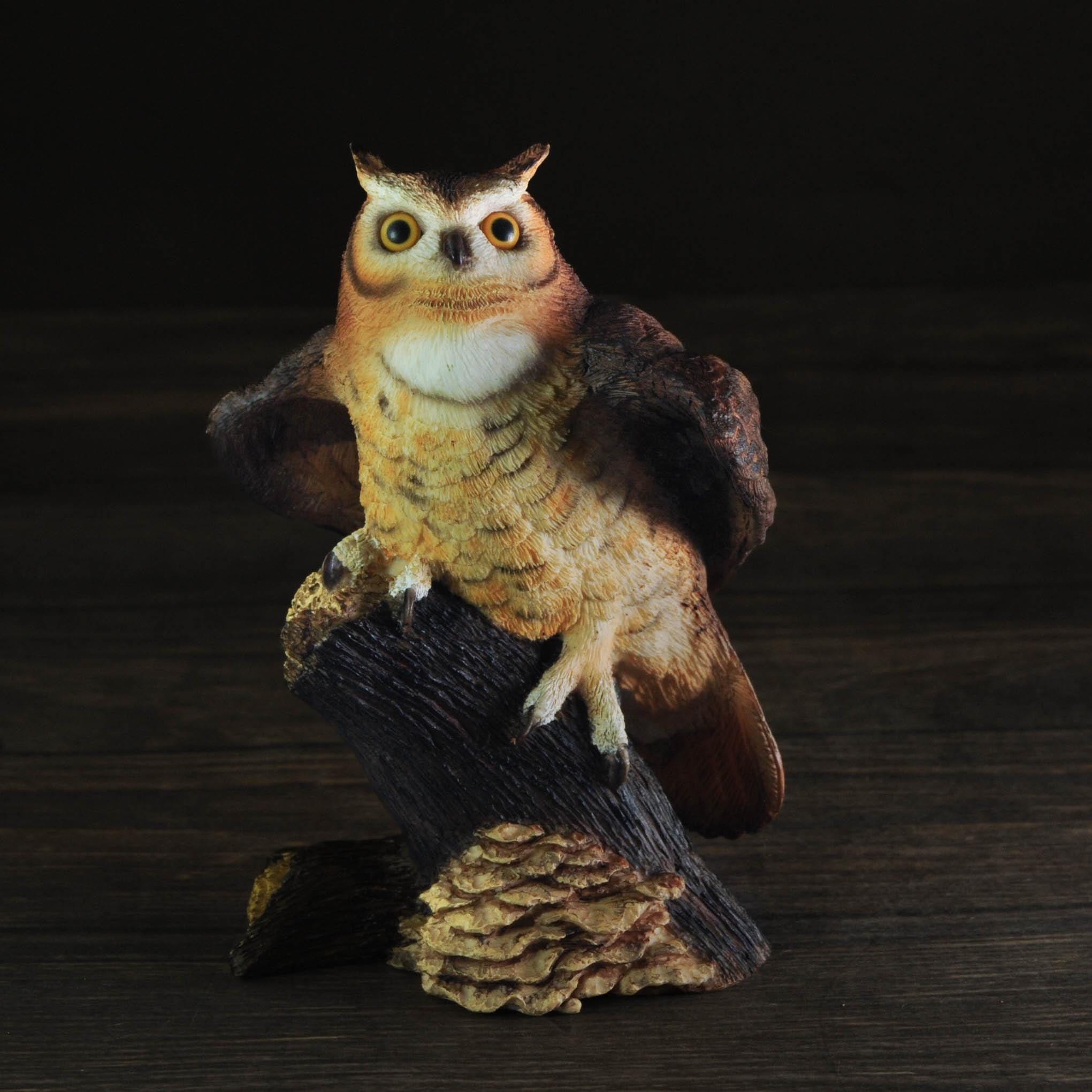 ヴィンテージ樹脂製フクロウの置物、リアルなディテール - Etsy 日本