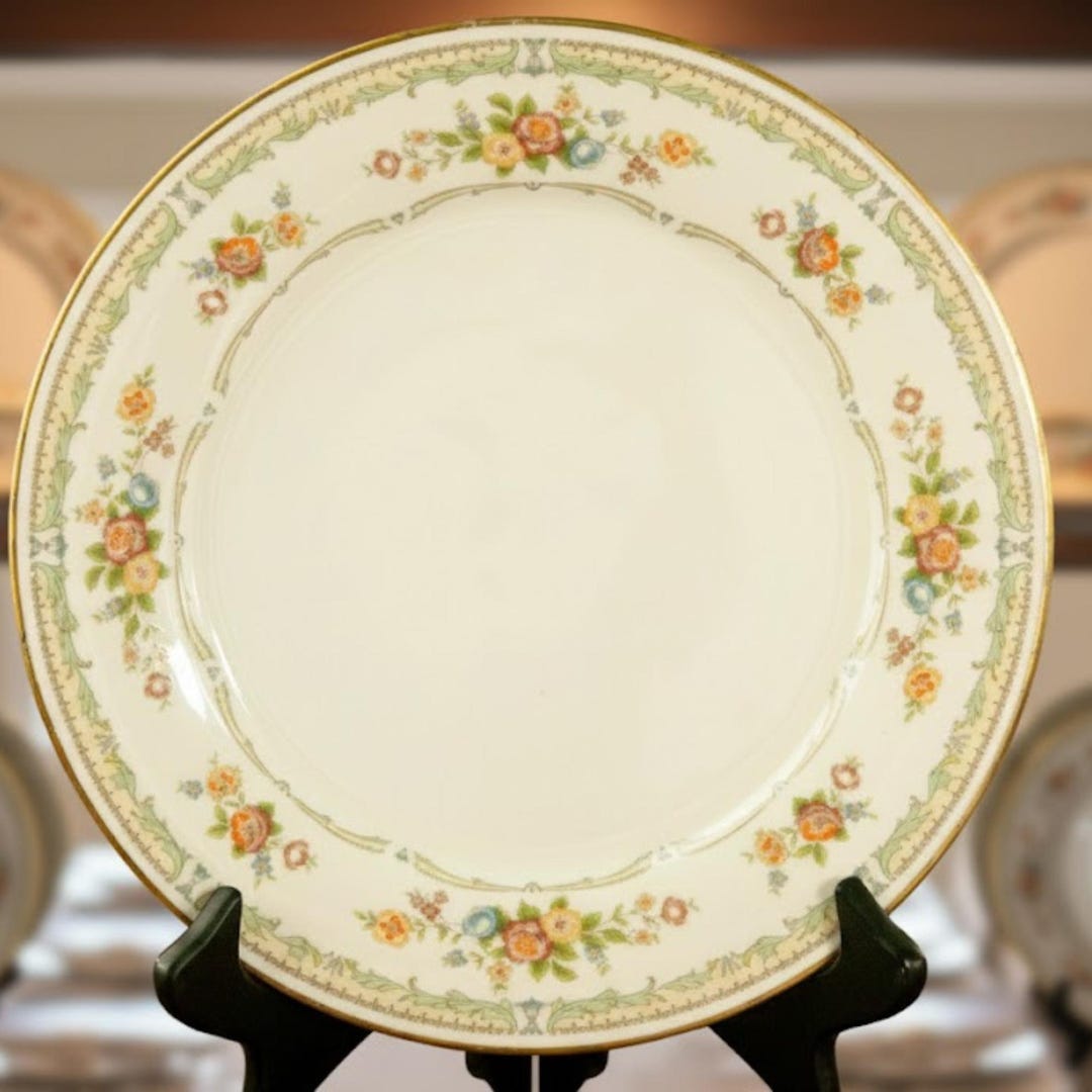 Vintage Noritake Ivory China Homage Pattern Dinner Plate - Etsy