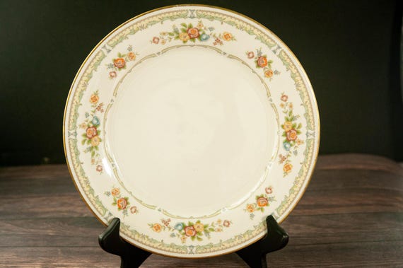 Vintage Noritake Ivory China Homage Pattern Dinner Plate - Etsy