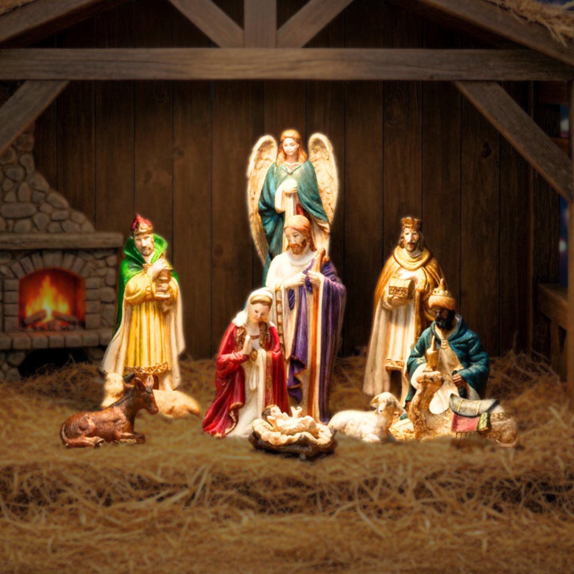 11 piece porcelain nativity set - Etsy 日本