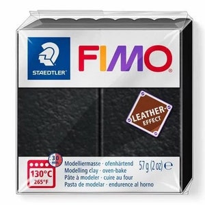 STAEDTLER - Fimo® Leather Effect - Modeling Clay Block - 57 Grams, See ...