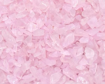 Tiny Undrilled Rose Quartz Chips, 2~8x2~4mm Small Translucent Pink Quartz Crystal Rocks, Crystal Stone Pebbles, 25g/50g/90g